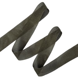 Окантовочная лента-бейка, цвет Тёмно-Серый 22мм (на отрез)  в Ачинске