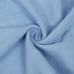 Ткань Футер 3-х нитка, Петля, цвет Светло-Голубой (на отрез)  в Ачинске