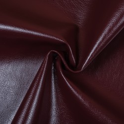 Ткань Дерматин (Кожзам) для мебели, цвет Бордовый (на отрез)  в Ачинске