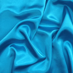 *Ткань Атлас-сатин, цвет Голубой (на отрез)  в Ачинске