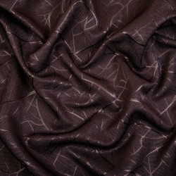 Ткань Блэкаут для штор &quot;Ледовое тиснение  Темно-Коричневый&quot;   в Ачинске