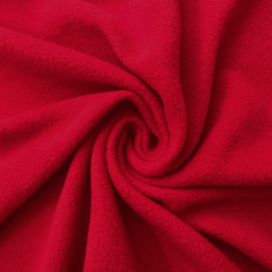 Флис Односторонний 130 гр/м2, цвет Красный (на отрез)  в Ачинске