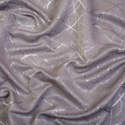 Ткань Блэкаут для штор светозатемняющая 75% &quot;Ледовое тиснение  Серый&quot;   в Ачинске