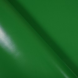 Тентовый материал ПВХ 450 гр/м2, Зелёный (Ширина 160см), на отрез  в Ачинске, 450 г/м2, 799 руб