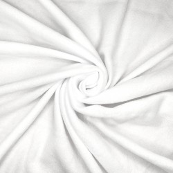 Флис Односторонний 130 гр/м2, цвет Белый (на отрез)  в Ачинске