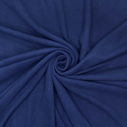 Ткань Флис Односторонний 130 гр/м2, цвет Темно-синий (на отрез)  в Ачинске
