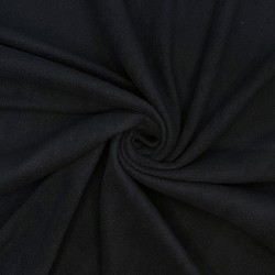 Флис Односторонний 130 гр/м2, цвет Черный (на отрез)  в Ачинске