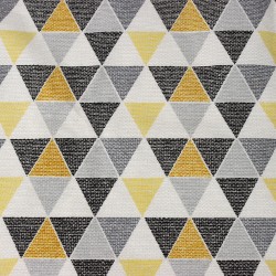 Интерьерная ткань Дак (DUCK), принт &quot;Малые Треугольники&quot; (на отрез)  в Ачинске