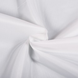 Ткань подкладочная Таффета 190Т, цвет Белый (на отрез)  в Ачинске