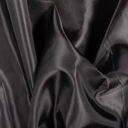Ткань подкладочная Таффета 190Т, цвет Черный (на отрез)  в Ачинске