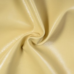 Ткань Дерматин (Кожзам) для мебели, цвет Кремовый (на отрез)  в Ачинске