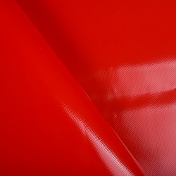 Ткань ПВХ 450 гр/м2, Красный (на отрез)  в Ачинске