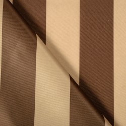 Ткань Оксфорд 300D PU, Бежево-Коричневая полоска (на отрез)  в Ачинске