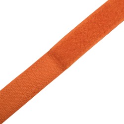 Контактная лента 25мм цвет Оранжевый (велькро-липучка, на отрез)  в Ачинске