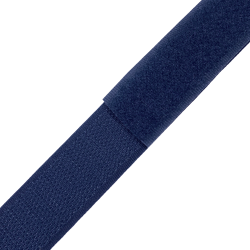 Контактная лента 25мм цвет Тёмно-Синий (Велькро-липучка), на отрез  в Ачинске