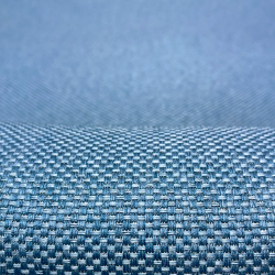 Ткань Блэкаут для штор светозатемняющая 85% &quot;Рогожка Синяя&quot; (на отрез)  в Ачинске