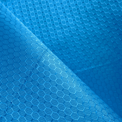 Ткань Оксфорд 300D PU Рип-Стоп СОТЫ, цвет Голубой (на отрез)  в Ачинске