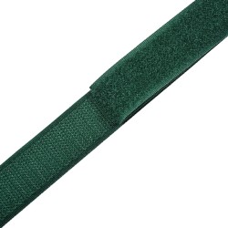 Контактная лента 25мм цвет Зелёный (велькро-липучка, на отрез)  в Ачинске