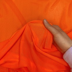 Трикотажная Сетка 75 г/м2, цвет Оранжевый (на отрез)  в Ачинске