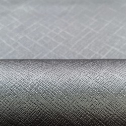 Ткань Блэкаут для штор светозатемняющая 100% &quot;Орнамент Серый&quot; (на отрез)  в Ачинске