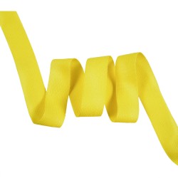 Окантовочная лента-бейка, цвет Жёлтый 22мм (на отрез)  в Ачинске