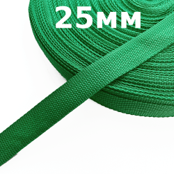 Лента-Стропа 25мм, цвет Зелёный (на отрез)  в Ачинске